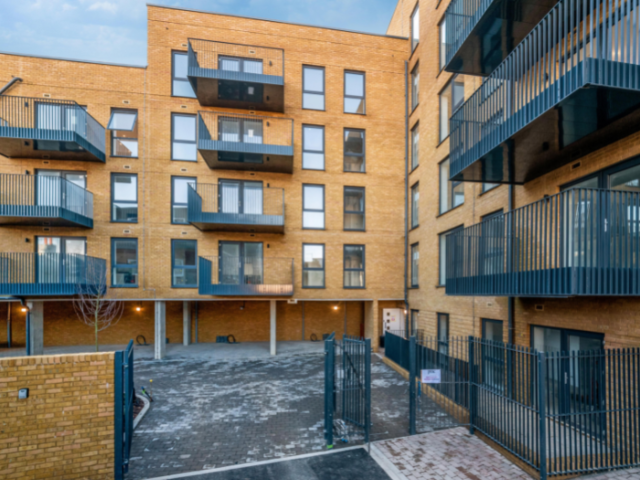 Photograph of the nearly completed Homes for Brighton & Hove development in Portslade