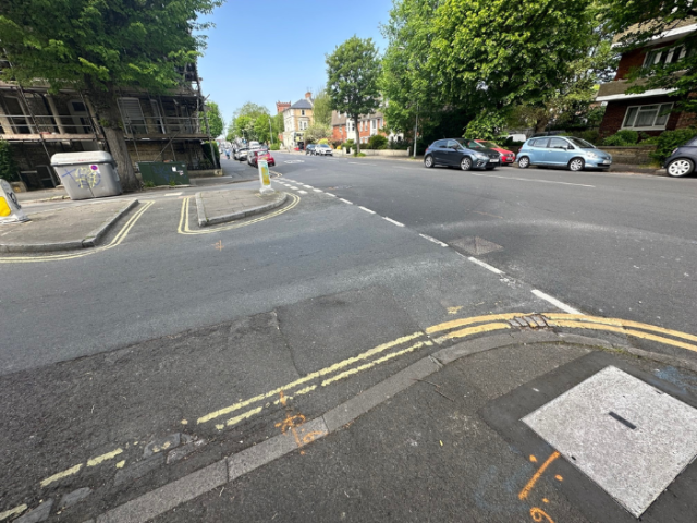 A picture of a road junction