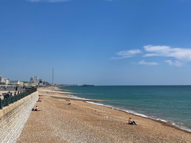 Picture of Brighton beach and sea