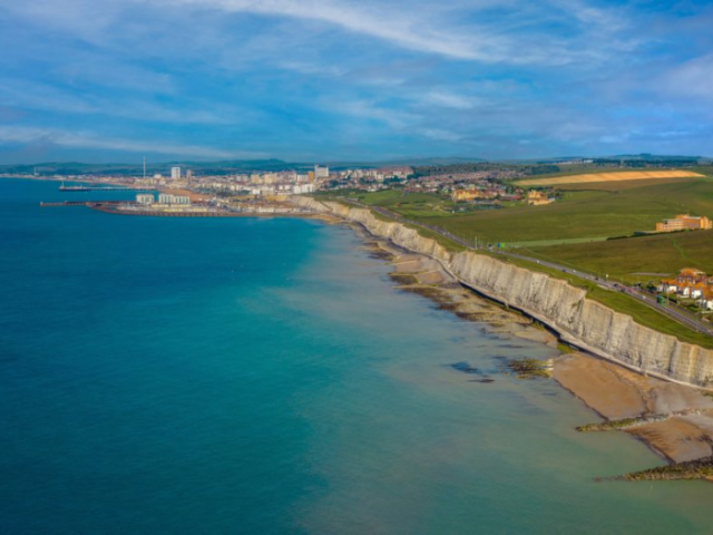 An aerial photograph of The Living Coast