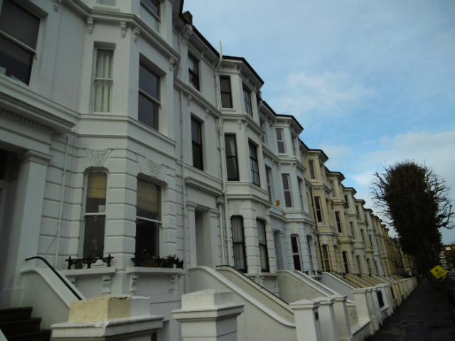 A row of terraced homes in Brighton & Hove