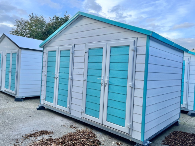 New beach chalets