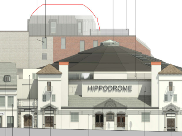 Graphic of the Hippodrome plans.