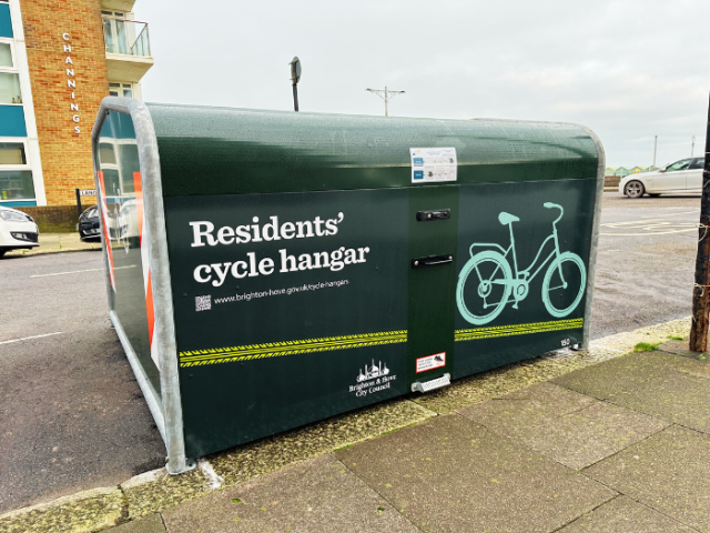 An image of a cycle hangar