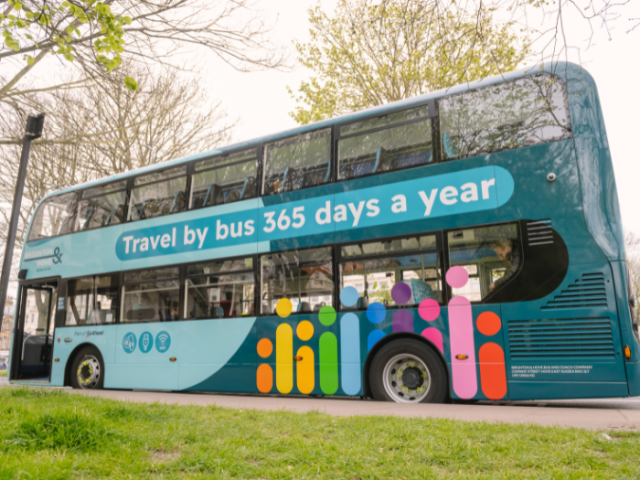 A picture of a bus