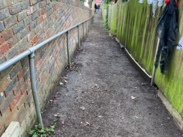 A picture of a footpath