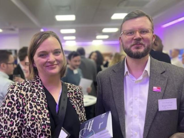 Jenny Graham from 'The Difference' with Councillor Jacob Taylor at the launch of the 'Who is Losing Learning? report