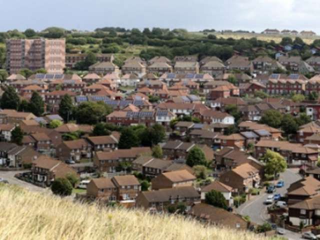 A general view of council homes