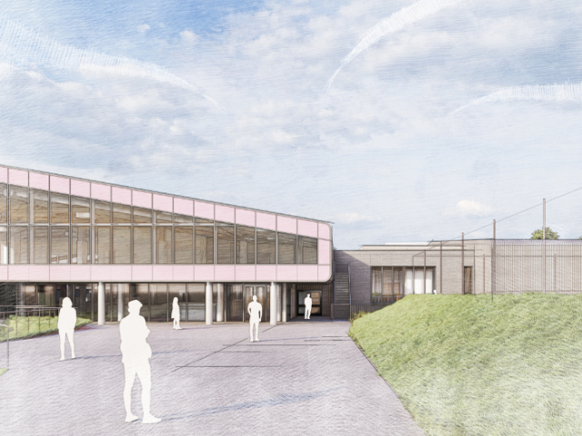 Artist impression of the new swimming pool at Wihdean Sports Complex