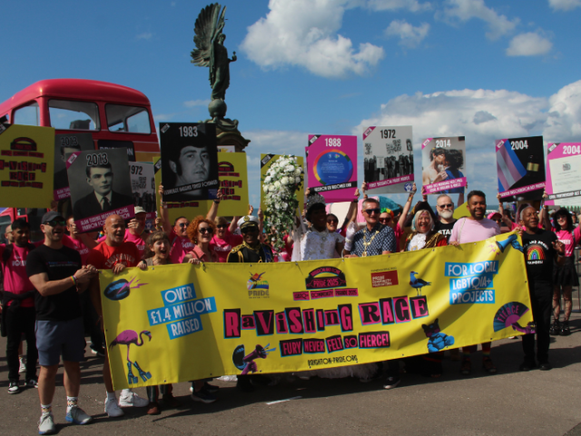 The front of the Brighton & Hove Pride Community Parade 2025