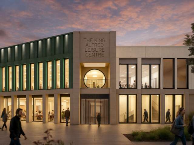 Artist's impression of the east side of the building