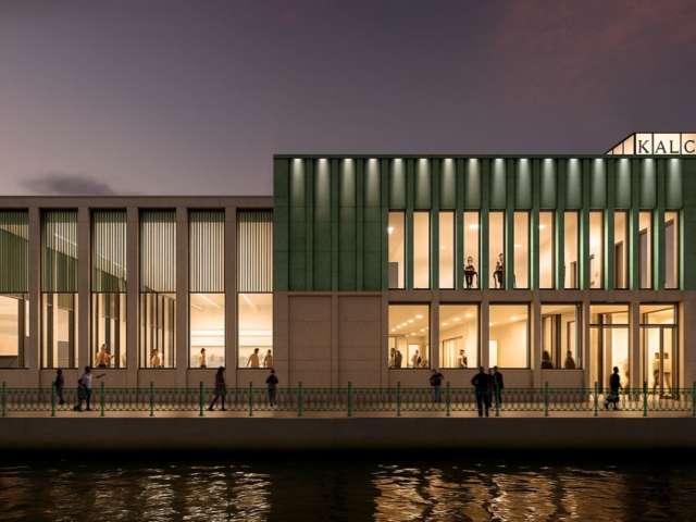Artist's impression of the south side of the building