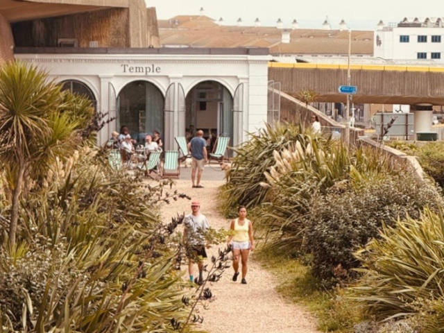 Picture of the newly renovated Temple cafe at Black Rock