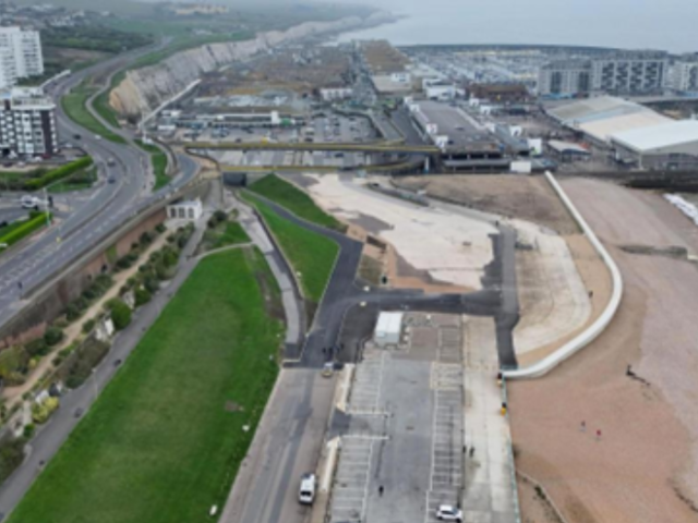 Aerial view of Black Rock development site