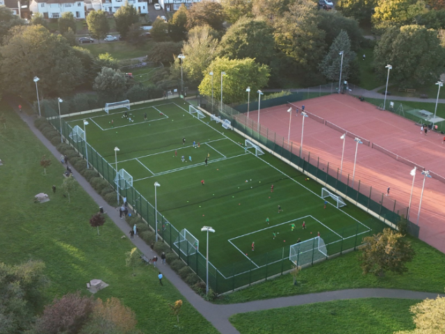 Newly refurbished 3G pitch at Hove Park