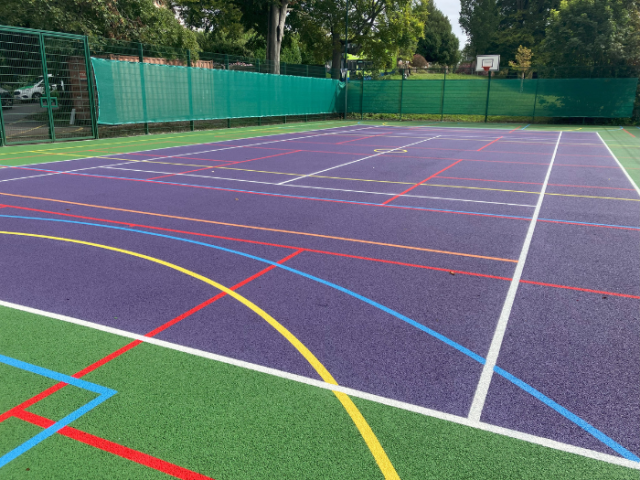 The refurbished multi-use games area at Withdean Sports Complex