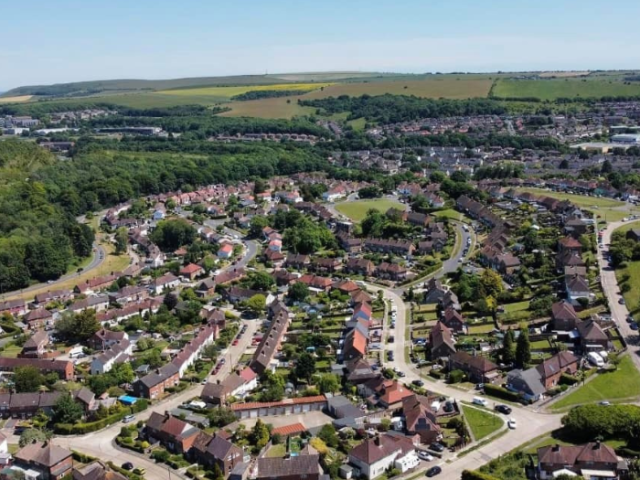 Aerial photo of Coldean