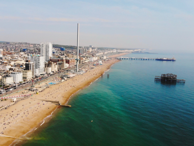 Photo of Brighton & Hove seafront.