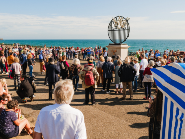 Launch of Hove plinth art installation