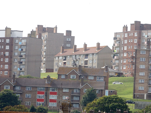 High and low-rise homes on the Bristol Estate in Brighton