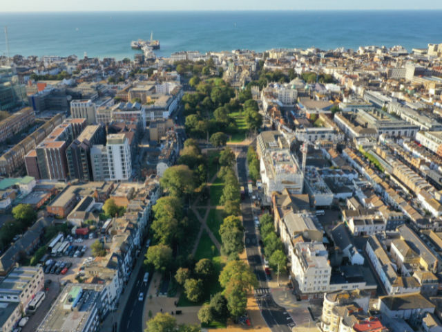 Valley Gardens aerial view