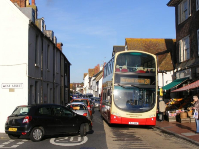 Traffic in Rottingdean