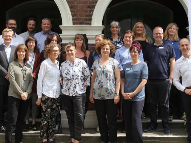 Representatives from each of the services working with Community Roots