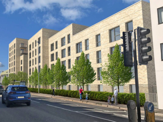 Artist image of the proposed Homes for Brighton & Hove development in Portslade