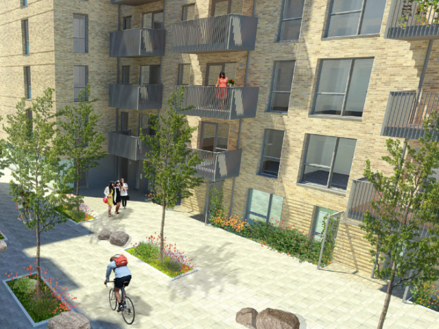 The proposed development in Clarendon Place, Portslade 