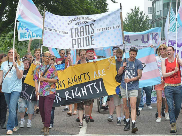 Trans Pride march - photo from Trans Pride Brighton