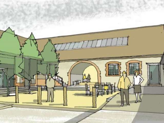 Artist's impression of new buildings on the former dairy site in The Droveway, Hove