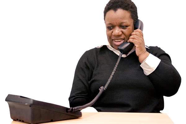 Person on a phonecall.