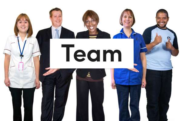 Five members of a Learning Disabilities team.