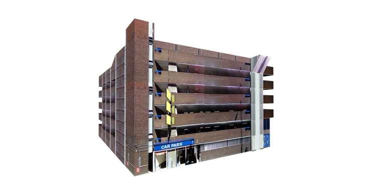 A multi-story car park.