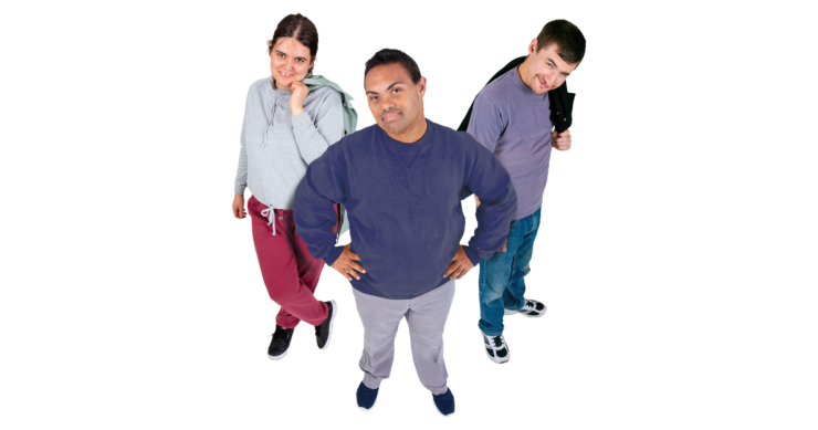 Three young people