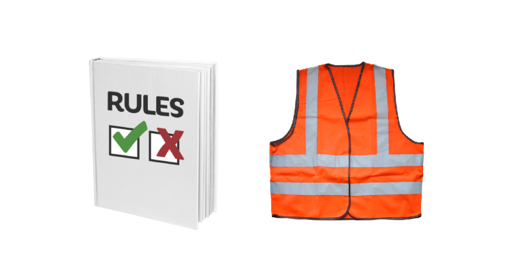 Rule book. Safety vest