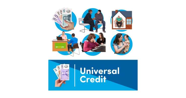Lots of pictures showing people getting help with money.